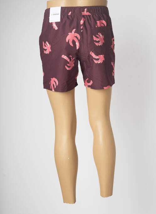 Short de bain violet FARAH pour homme