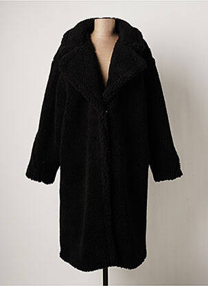 Manteau long noir NA-KD pour femme