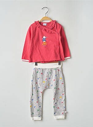Ensemble haut/bas rose ABSORBA fille