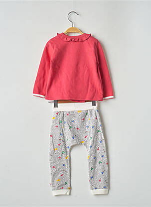 Ensemble haut/bas rose ABSORBA fille