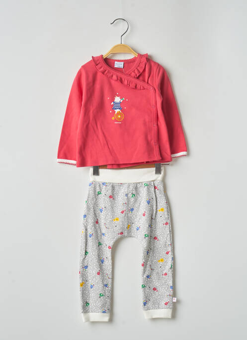 Ensemble haut/bas rose ABSORBA pour fille