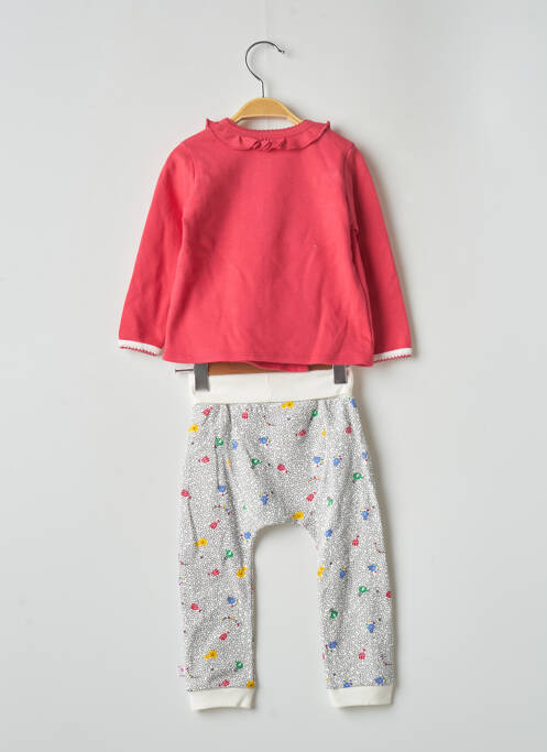 Ensemble haut/bas rose ABSORBA pour fille