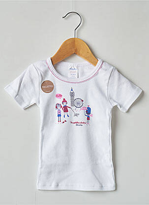 T-shirt blanc ABSORBA fille