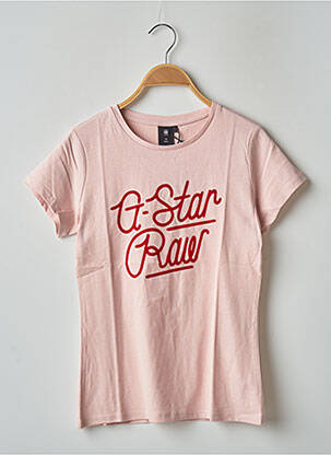 T-shirt rose G STAR fille