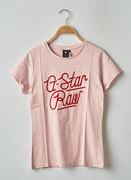 T-shirt rose G STAR fille