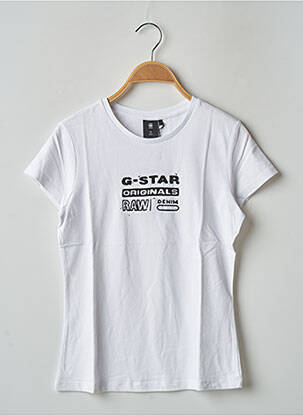 T-shirt blanc G STAR fille
