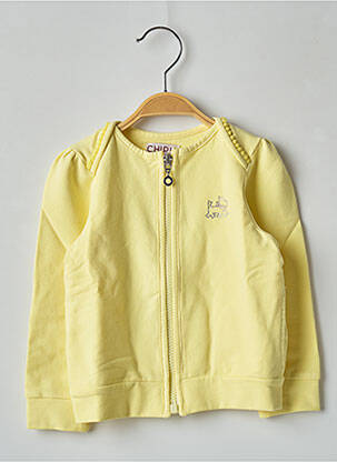 Gilet manches longues jaune CHIPIE fille