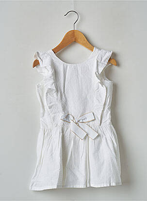 Robe mi-longue ecru CATIMINI fille