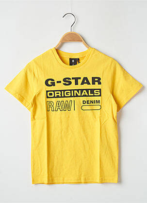 T-shirt jaune G STAR garçon