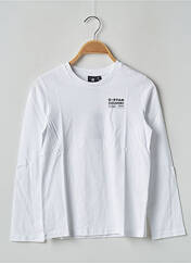 T-shirt blanc G STAR pour garçon seconde vue