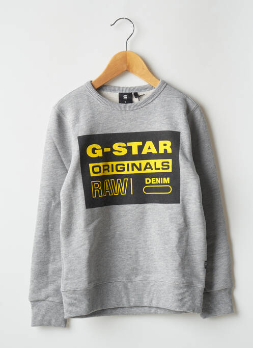 Sweat-shirt gris G STAR pour garçon