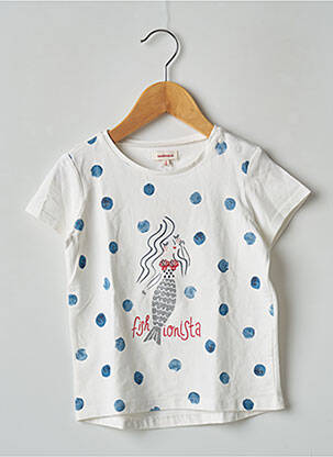 T-shirt ecru CATIMINI fille