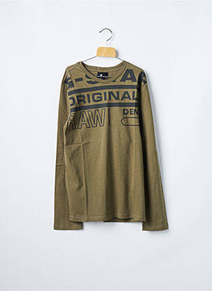 T-shirt kaki G STAR garçon