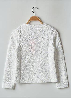 Sweat-shirt ecru 3 POMMES fille