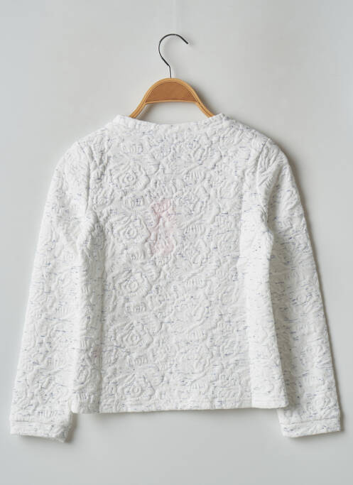 Sweat-shirt ecru 3 POMMES pour fille