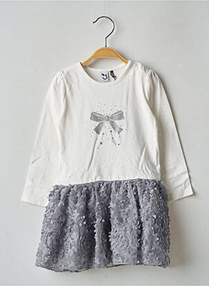 Robe mi-longue gris 3 POMMES fille