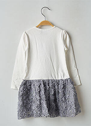 Robe mi-longue gris 3 POMMES fille