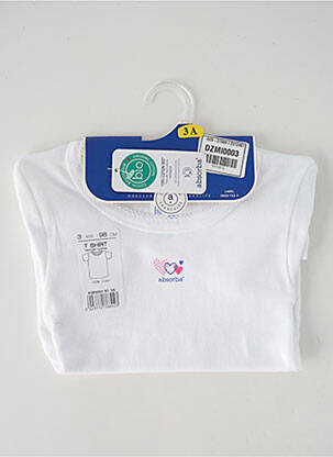 T-shirt blanc ABSORBA fille