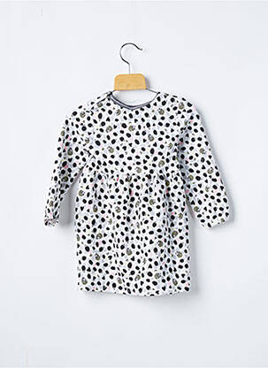Robe mi-longue ecru 3 POMMES fille