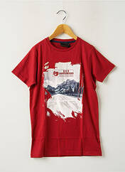 T-shirt rouge BECKARO pour garçon seconde vue