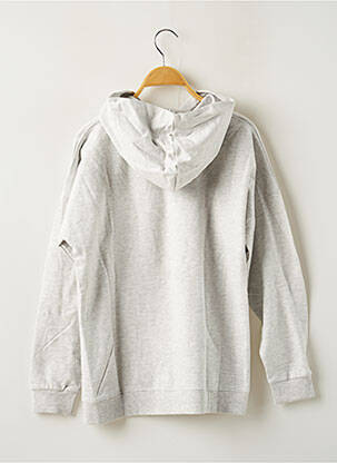 Sweat-shirt à capuche gris BECKARO fille