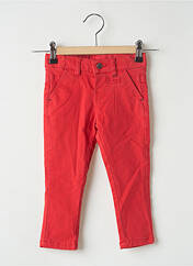 Pantalon chino rouge 3 POMMES pour garçon seconde vue