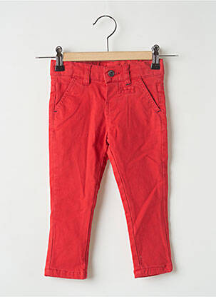 Pantalon chino rouge 3 POMMES pour garçon