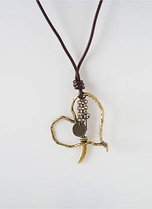 Collier marron N°3 femme
