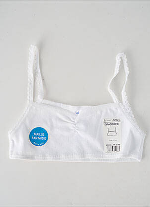 Soutien-gorge blanc ABSORBA fille