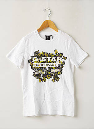 T-shirt blanc G STAR garçon
