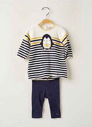 Ensemble haut/bas bleu marine ABSORBA fille