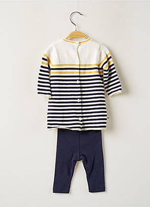Ensemble haut/bas bleu marine ABSORBA fille