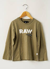 T-shirt kaki G STAR garcon