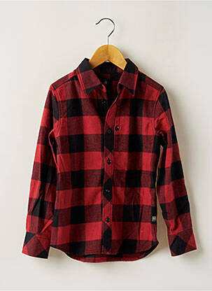 Chemise manches longues rouge G STAR garçon