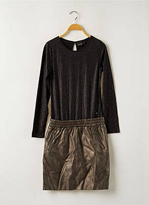 Robe mi-longue noir BECKARO fille