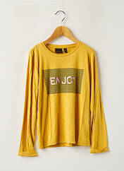 T-shirt jaune BECKARO pour fille seconde vue
