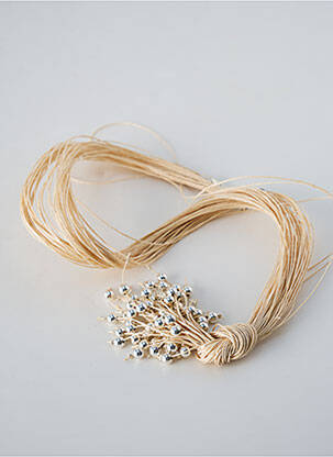 Collier beige N°3 femme