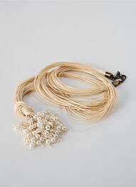 Collier beige N°3 femme