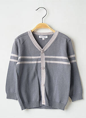 Gilet gris 3 POMMES garçon