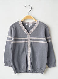 Gilet gris 3 POMMES garcon