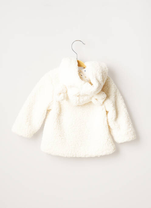 Manteau court ecru 3 POMMES pour fille