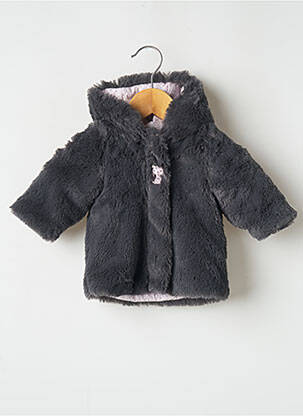 Manteau court gris 3 POMMES fille