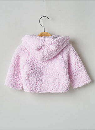Manteau court rose 3 POMMES enfant