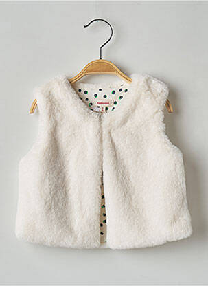 Gilet sans manche ecru CATIMINI fille