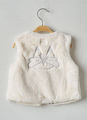 Gilet sans manche ecru CATIMINI fille