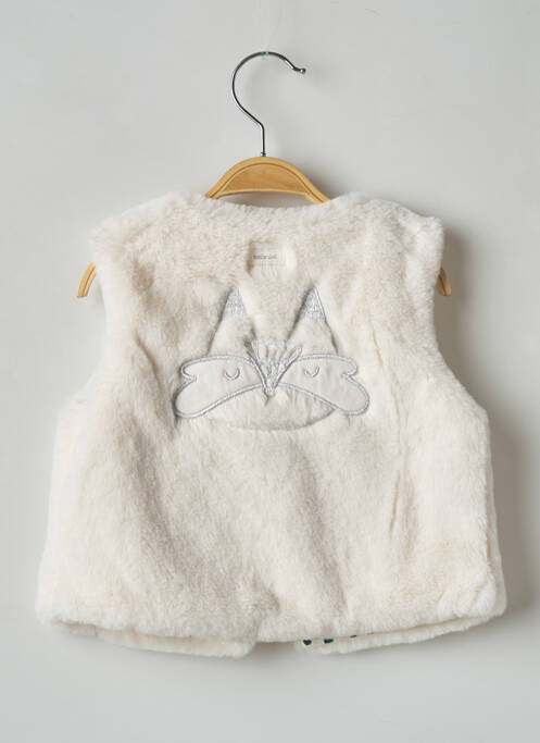 Gilet sans manche ecru CATIMINI fille