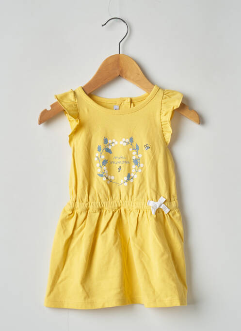 Robe mi-longue jaune ABSORBA pour fille