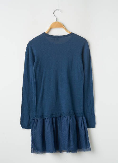 Robe mi-longue bleu 3 POMMES pour fille