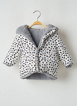 Doudoune gris 3 POMMES fille