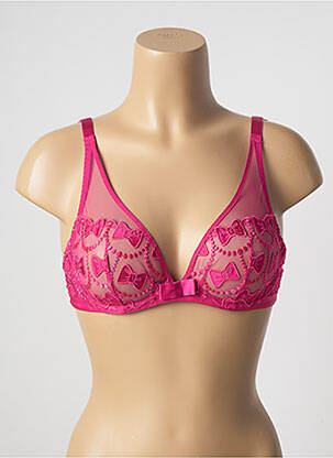 Soutien-gorge broderie haut soutien-gorge emboitant rose AUBADE femme